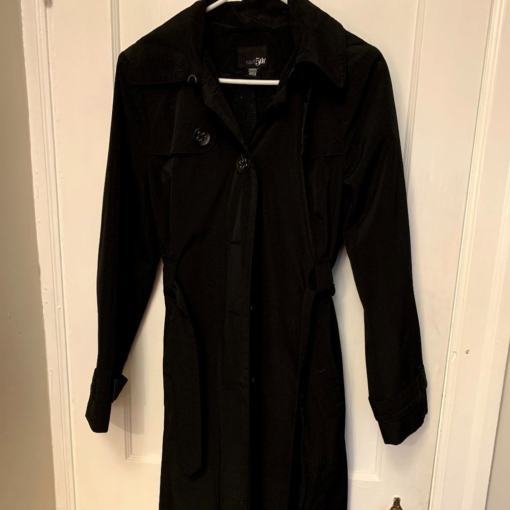 Black trench coat